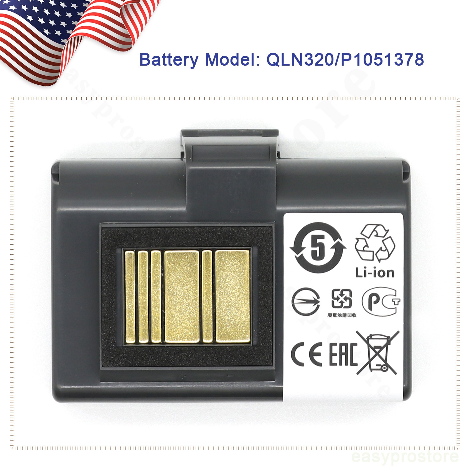 New P1051378 Battery for Zebra Printers QLn320 QLn220 ZQ500 ZQ510 ZQ520