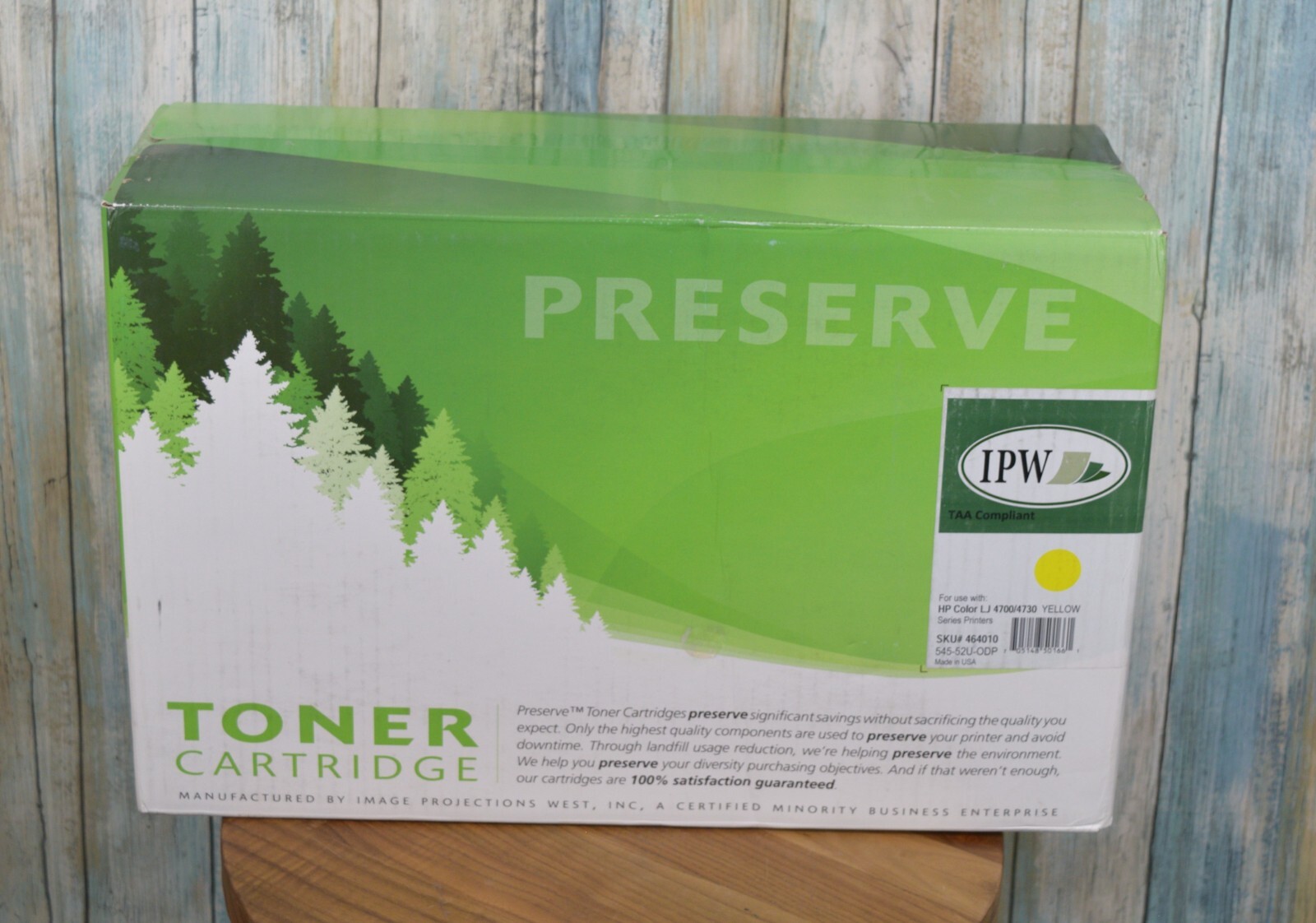 IPW Preserve Blue Yellow Toner Cartridge For HP Color LJ 4700/4730 Printers