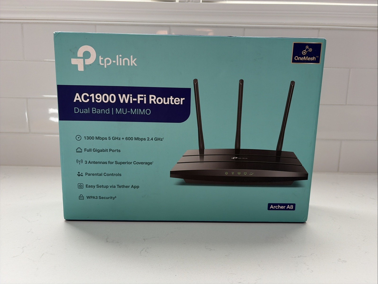 TP-Link Archer A8 AC1900 | Dual Band | MU-MIMO Wi-Fi Router New Sealed Wireless.