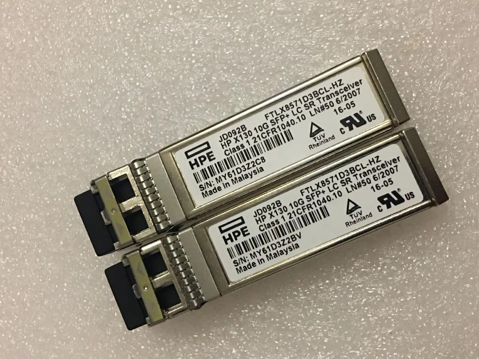10pcs JD092B HPE X130 10G SFP+SR LC FTLX8571D3BCL-HZ 850nm MMF Module For 5900AF
