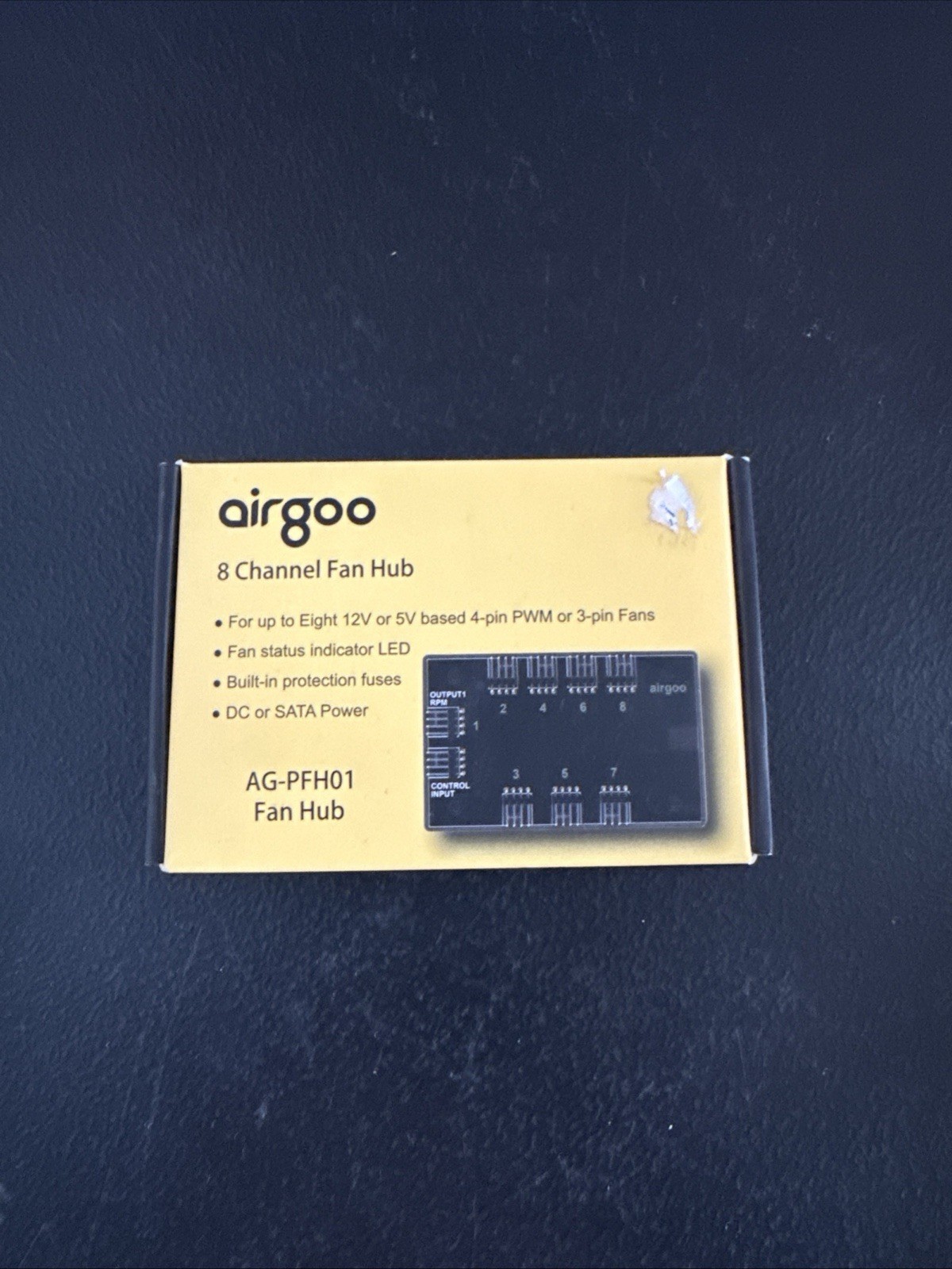 Airgoo AG-PFH01 8 Channel PWM Fan Hub SATA Power PC Case Fan Controller