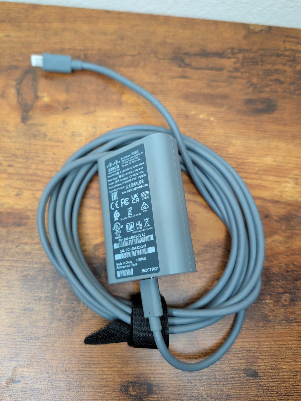 Cisco CP-8832-PoE Power Injector Module 800-48013-03