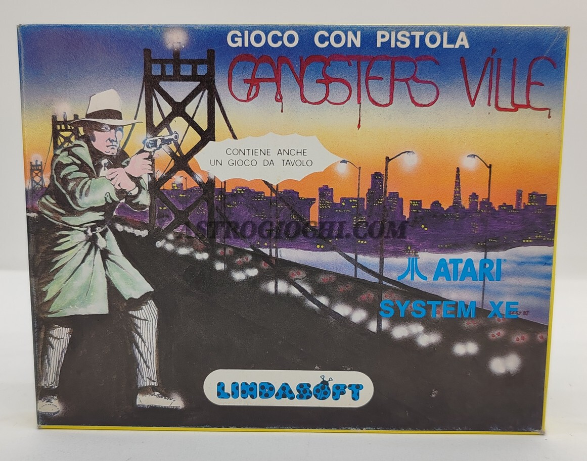 ATARI XE GANGSTERS VILLAS VINTAGE '81 CASSETTE CARTRIDGE ARCADE GAME NEW IN BOX