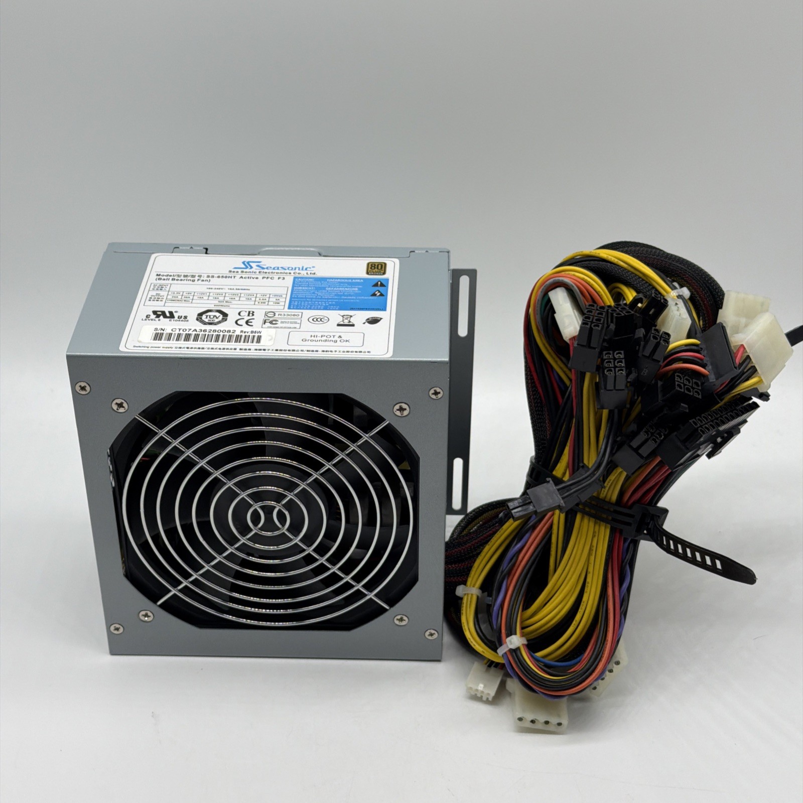 SEASONIC SS-650HT 650W Ball Bearing Fan Power Supply