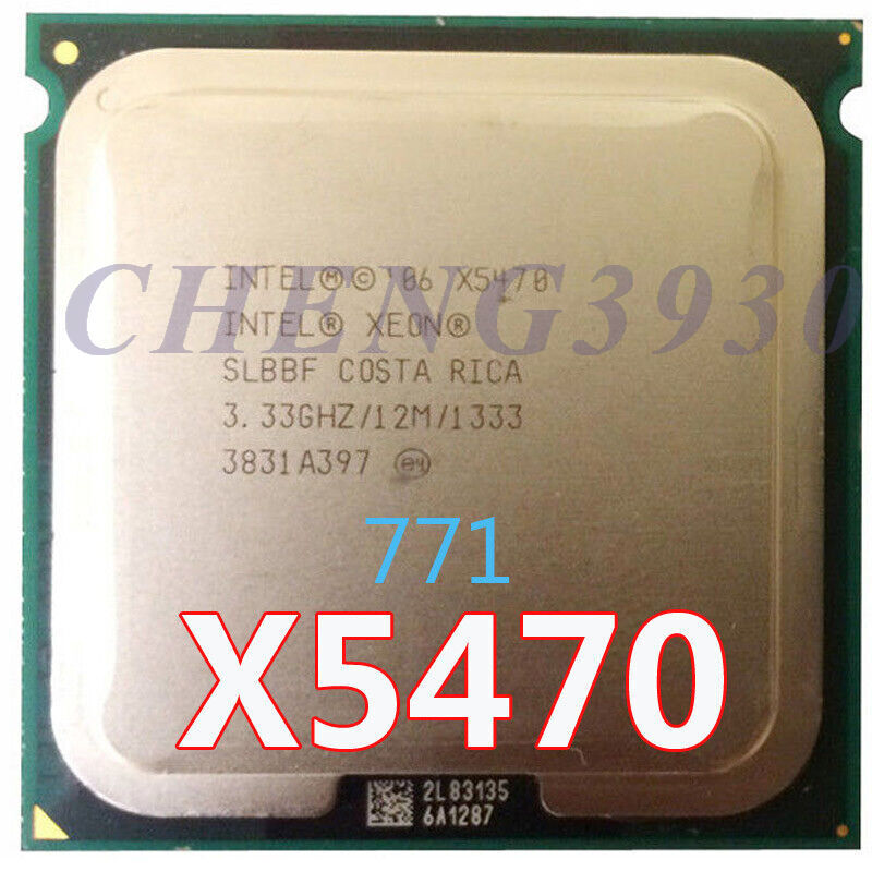  Intel Xeon X5470 Quad-Core 3.3 GHz 12M 1333MHz Processor LGA 771 CPU