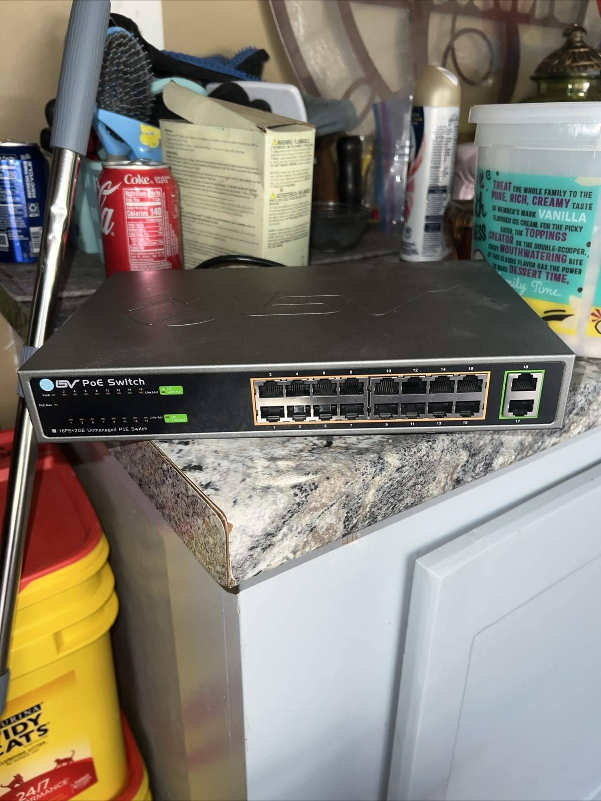 GeoVision GV-POE1601 16-Port 802.3at Web Management PoE Switch