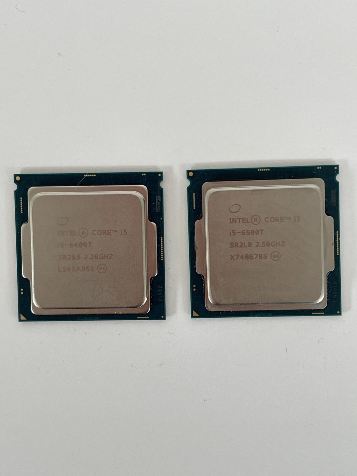Lot of 2: Intel Core i5-6400T & i5-6500T (LGA 1151, 35W Low Power) - SR2BS/SR2L8