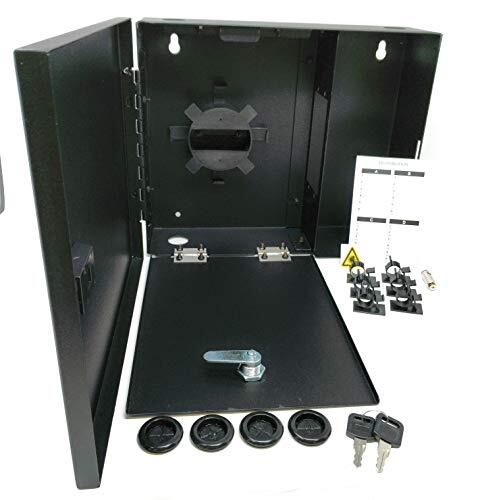 2 LGX Panel Lockable Unloaded Wall Mount Fiber Enclosure Fits Two Panels Adapter