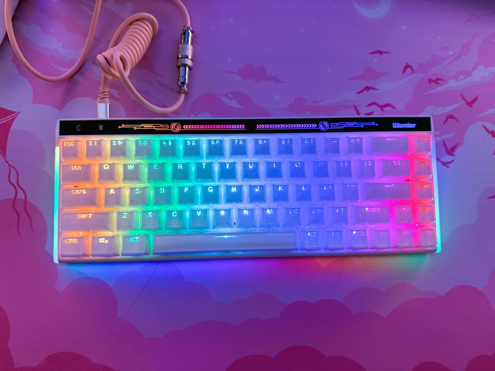 Womier - VK68 65% Wired Gaming Mini 68 Keys Mechanical Keyboard