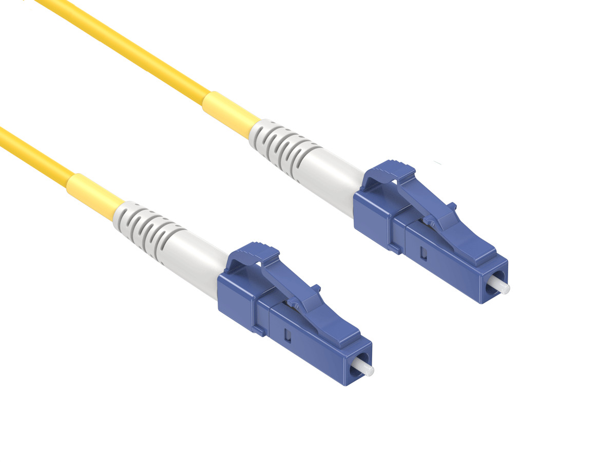 5m OS2 LC to LC UPC Simplex Corning Fiber Optic Cable SingleMode 9/125 OFNR R...