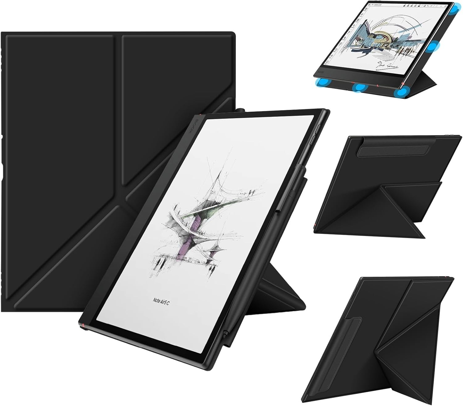 Origami Case for 10.3" Boox Note Air 5 C /Air4 C/Air3 C Tablet ePaper Slim Cover