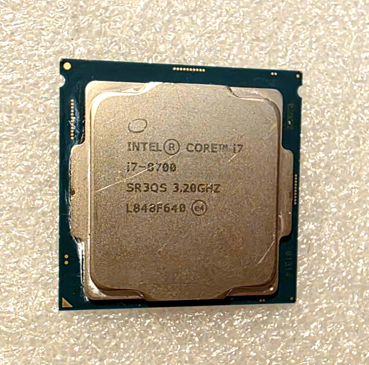 Intel Core i7-8700 CPU 3.20GHz LGA1151 6 Core Coffee Lake Processor Used CPU