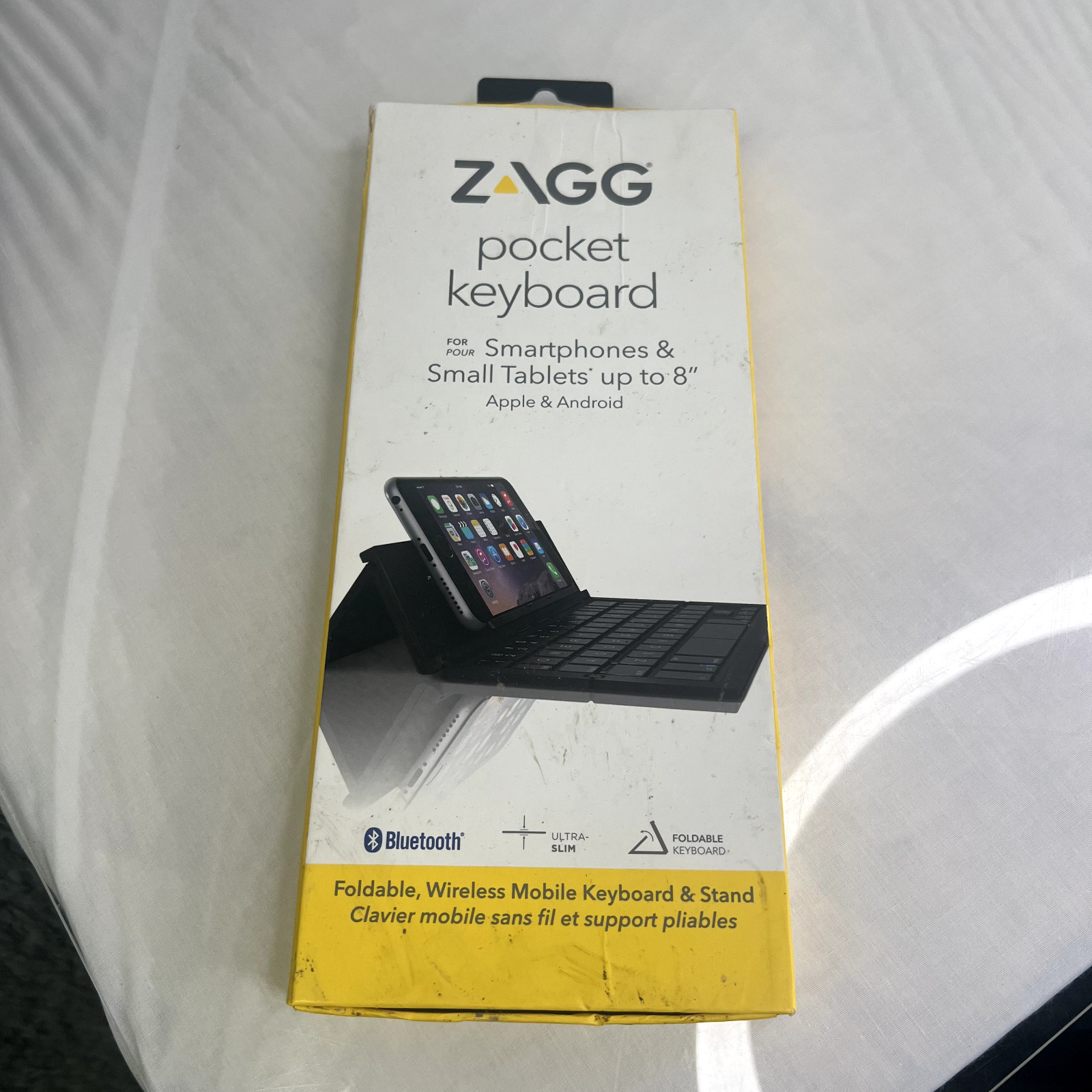ZAGG Pocket Keyboard Wireless Bluetooth  USED