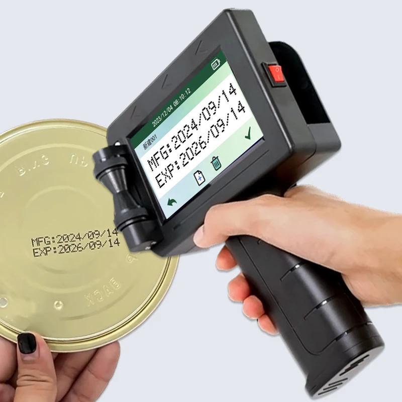 Handheld inkjet printer 12.7mm inkjet printing logo text variable data