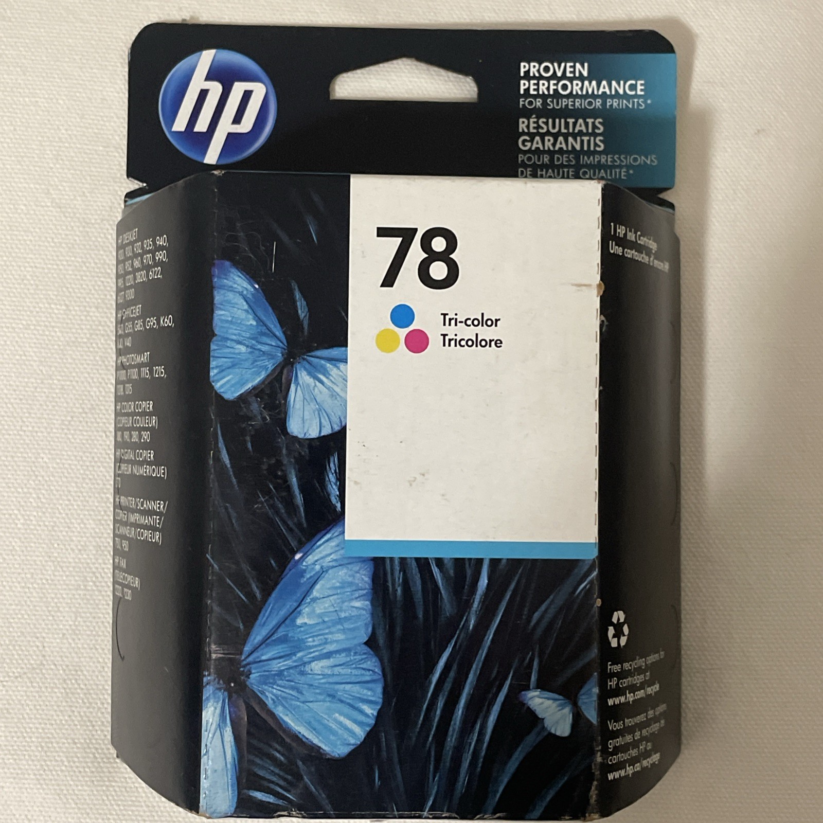 New HP 78 Tri-Color Ink Cartridge C6578D Sealed Expired Jun 2020
