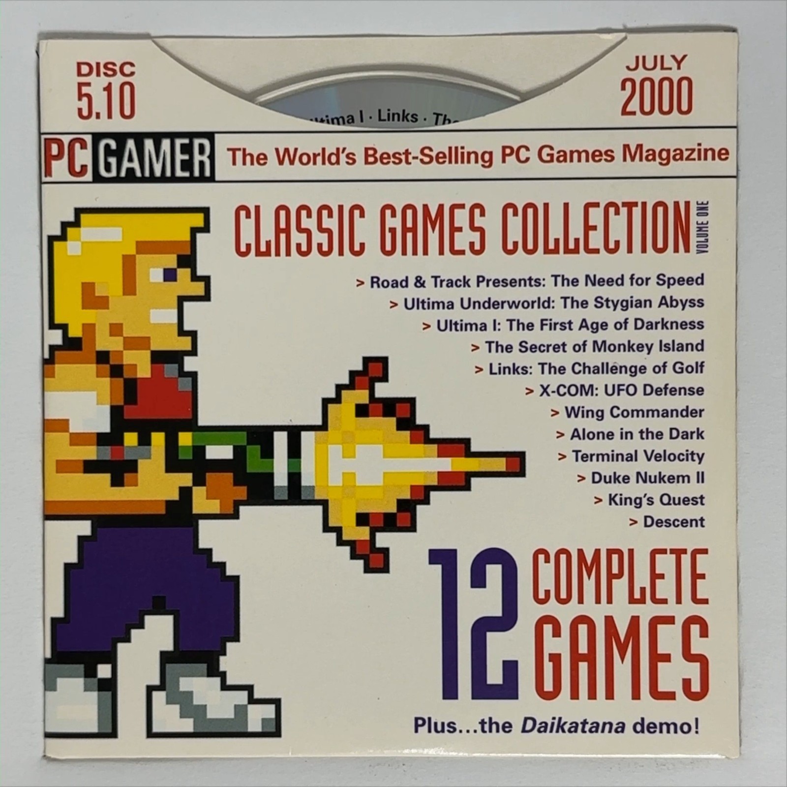 PC Gamer Demo Disc 5.10 July 2000 CD-ROM Vintage PC Gaming Software