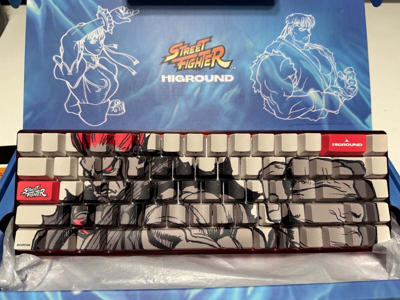 Higround x Street Fighter Akuma (Monochrome) Base 65 Limited Edition Keyboard