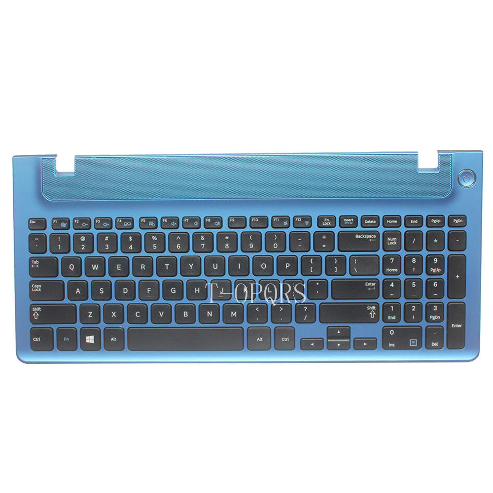 NEW English For Samsung NP350V5C NP355V5C US Keyboard With frame blue cover
