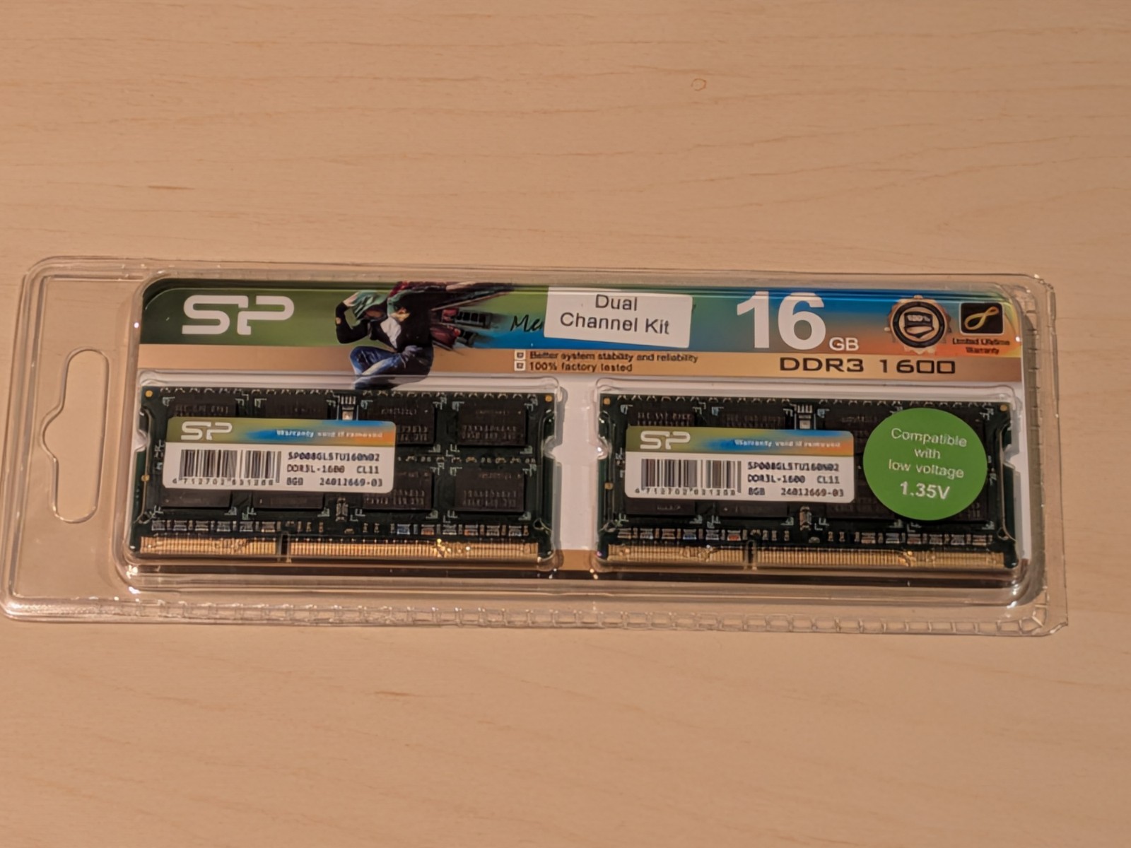 SP Silicon Power SODIMM DDR3L 1600 16GB Kit (8GBx2) BRAND NEW SEALED