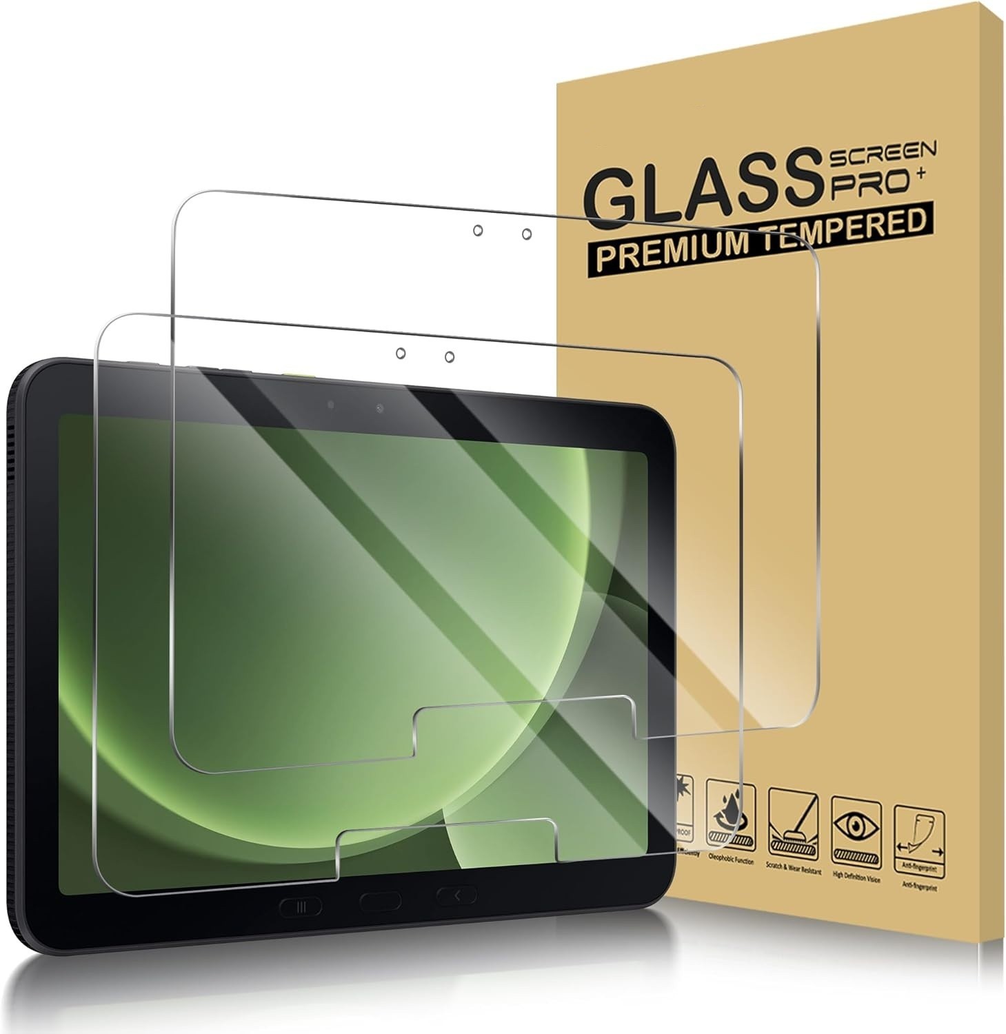 2 PCS Samsung Galaxy Tab Active5 Pro 10.1" Tempered Glass Screen Protector Saver