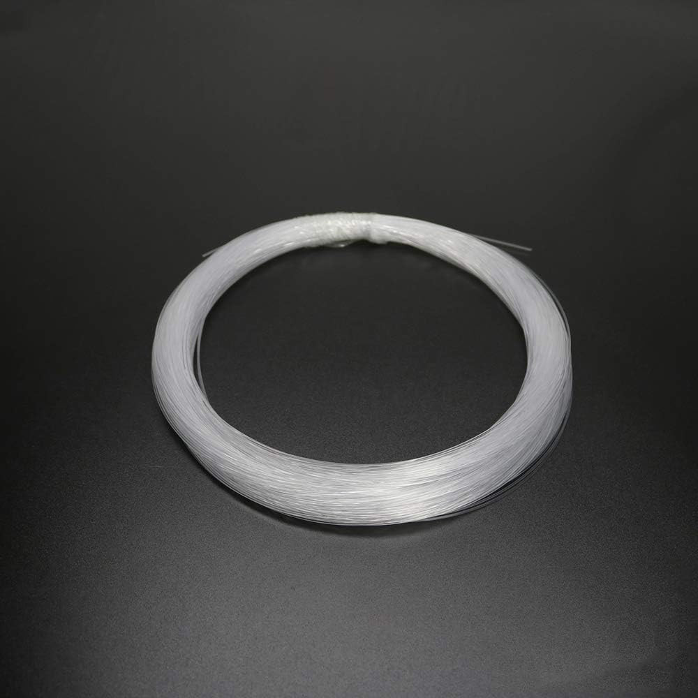 AZIMOM PMMA Plastic End Glow Fiber Optic Cable 0.75Mm(0.03In) 100M(328Ft)/Roll f