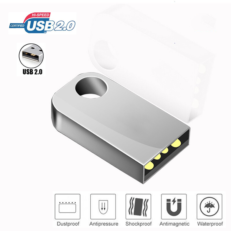 Mini Metal Thumb Flash Drive USB 3.0/2.0 U Disk Memory Stick Pen drive 64GB 32GB