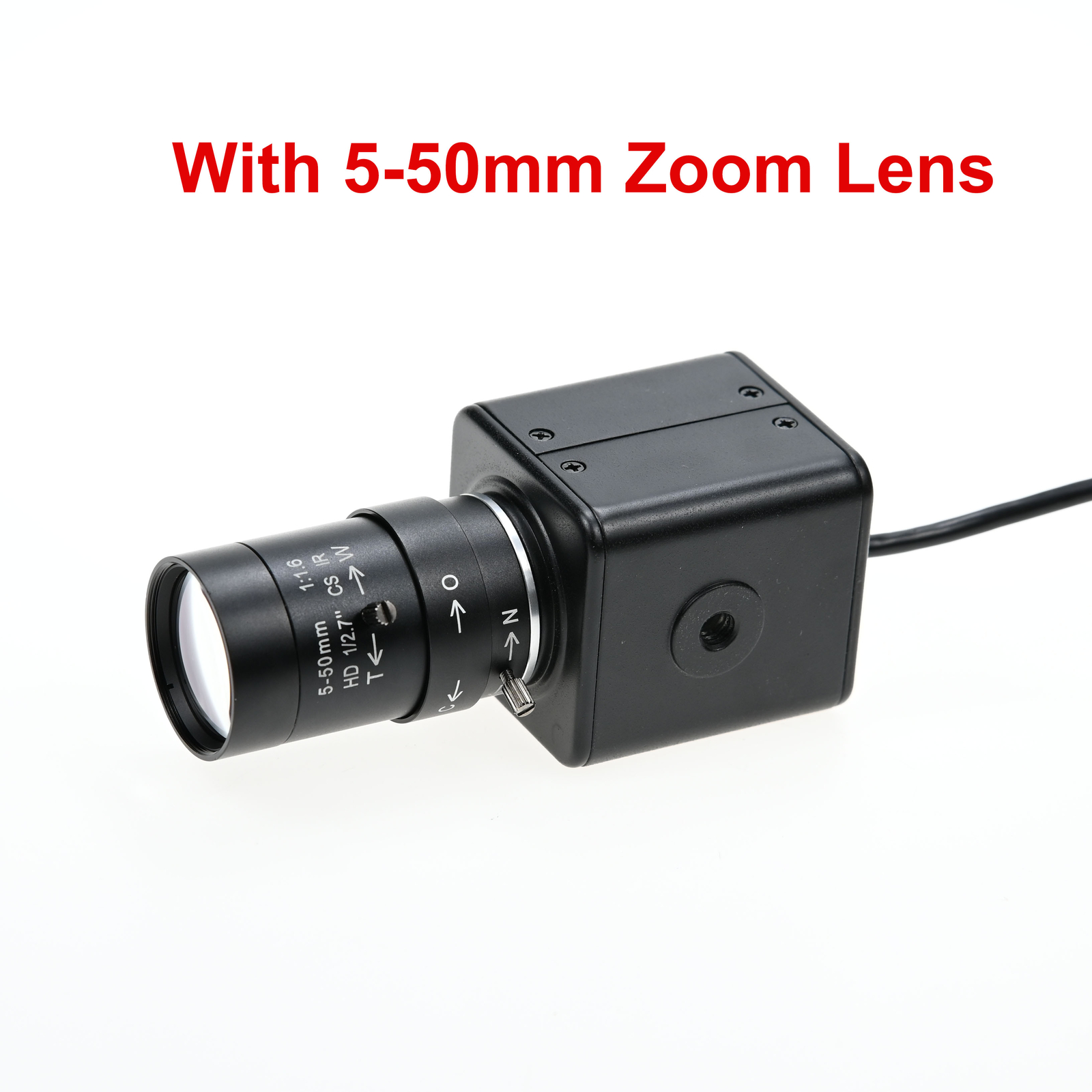 IMX179 8MP USB Camera With 5-50mm 2.8-12mm Varifocal CS Lens 8 Megapxiel Webcam
