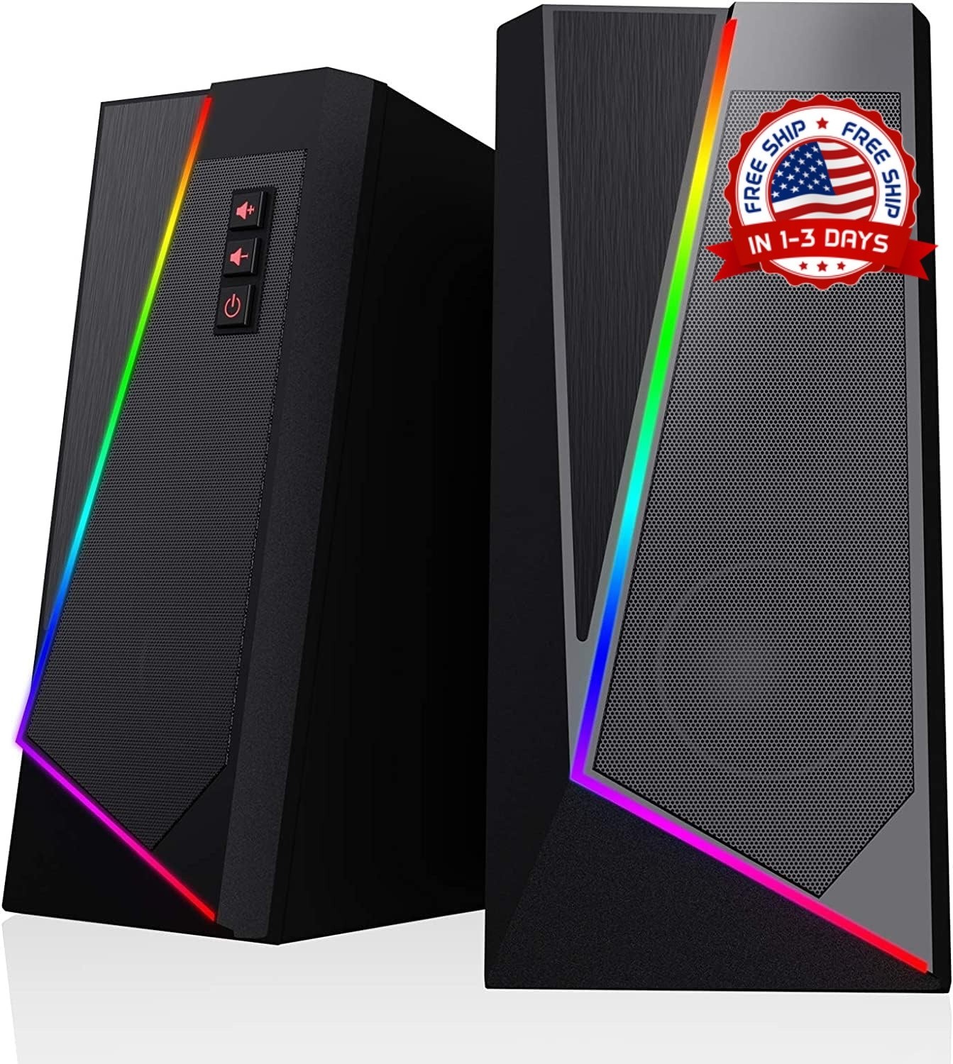Altavoces Para Computadora, Altavoces Estéreo Hi-Fi Con USB 3.5Mm Para PC NUEVO.