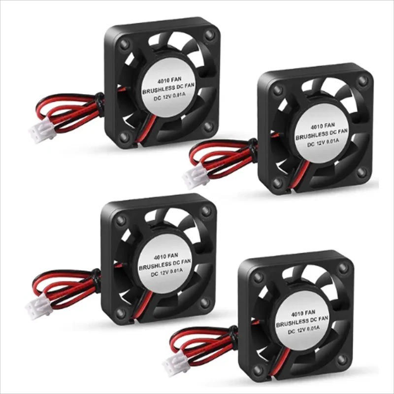 4Pcs 4010 3D Printer Cooling Fan Blower 40x40x10mm 12V 24V Hydraulic Brushless
