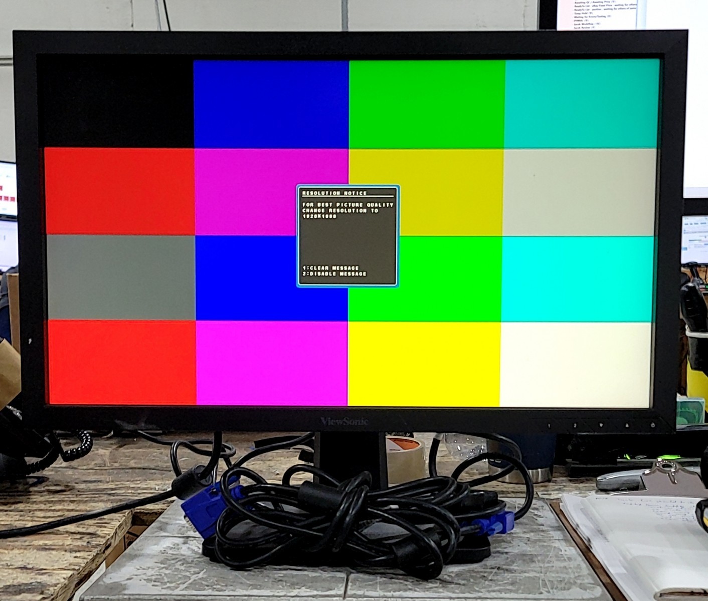 ViewSonic vs16197 va2252sm LCD Monitor 22" DVI VGA DP GRADE B