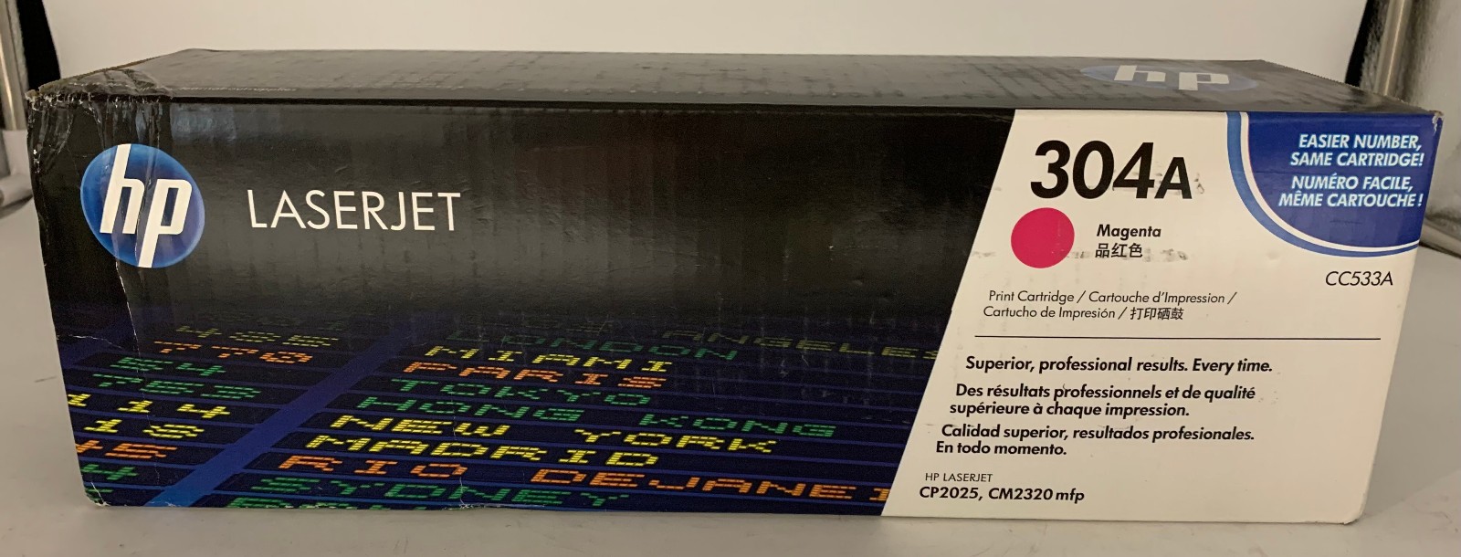 Genuine HP 304A (CC533A) Magenta Toner Cartridge, OEM