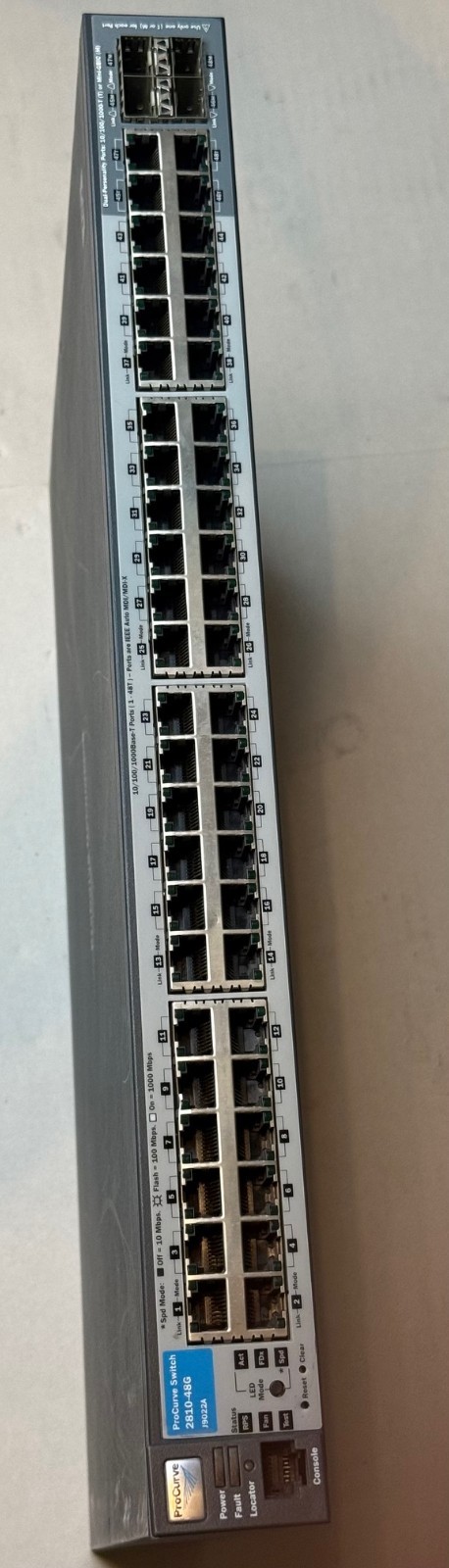 HP ProCurve 2810-48G J9022A 48-Port Gigabit Managed Network Switch