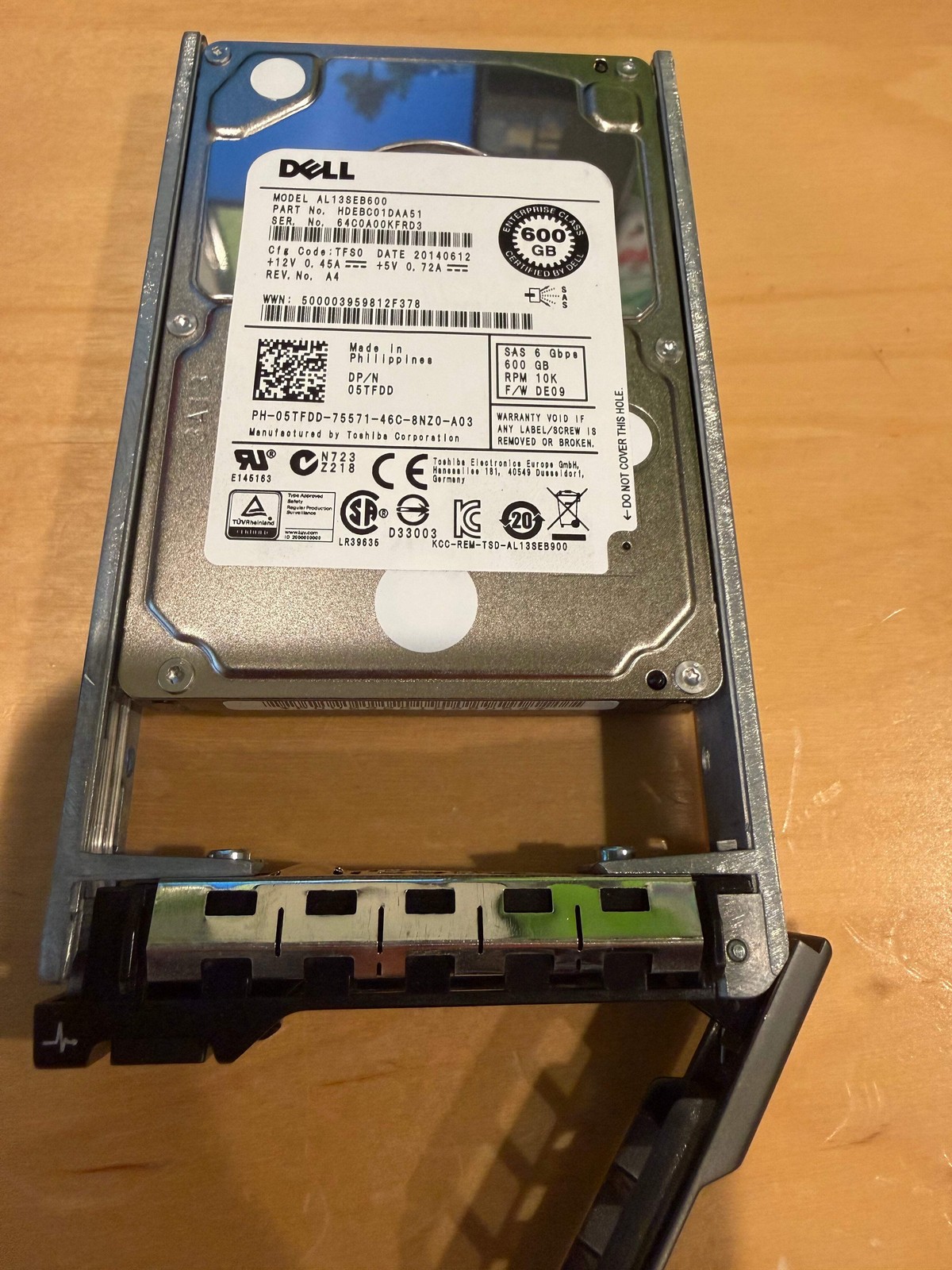 600GB 10K SAS 2.5" Enterprise HDD - Bare Drive, Tested, Tray on Request