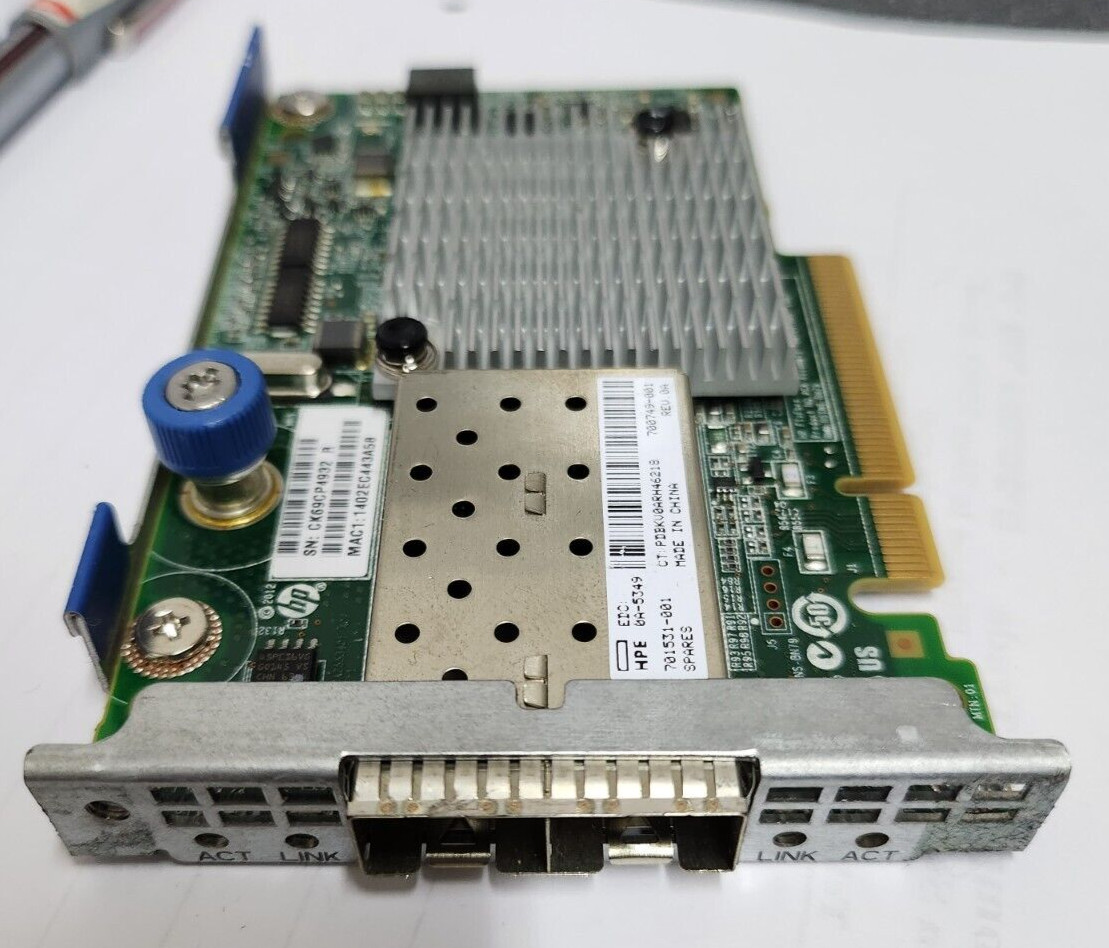 HPE 700752-B21 701531-001 700749-001 534FLR FlexFabric 10Gb 2-Port SFP Adapter