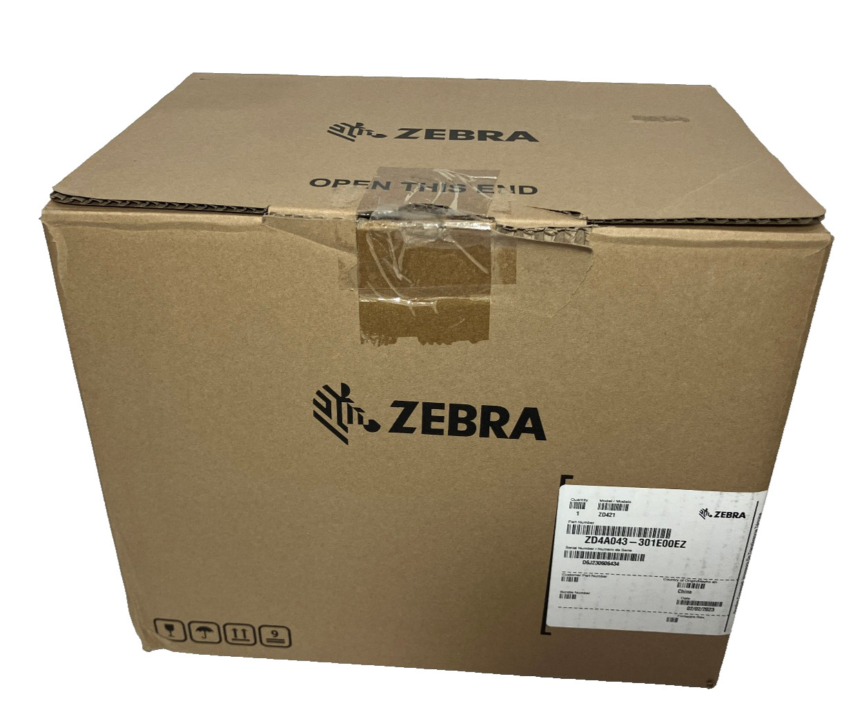 Zebra ZD4A043-301E00EZ Label Printer USB Ethernet Bluetooth NFC USB Host ZD421