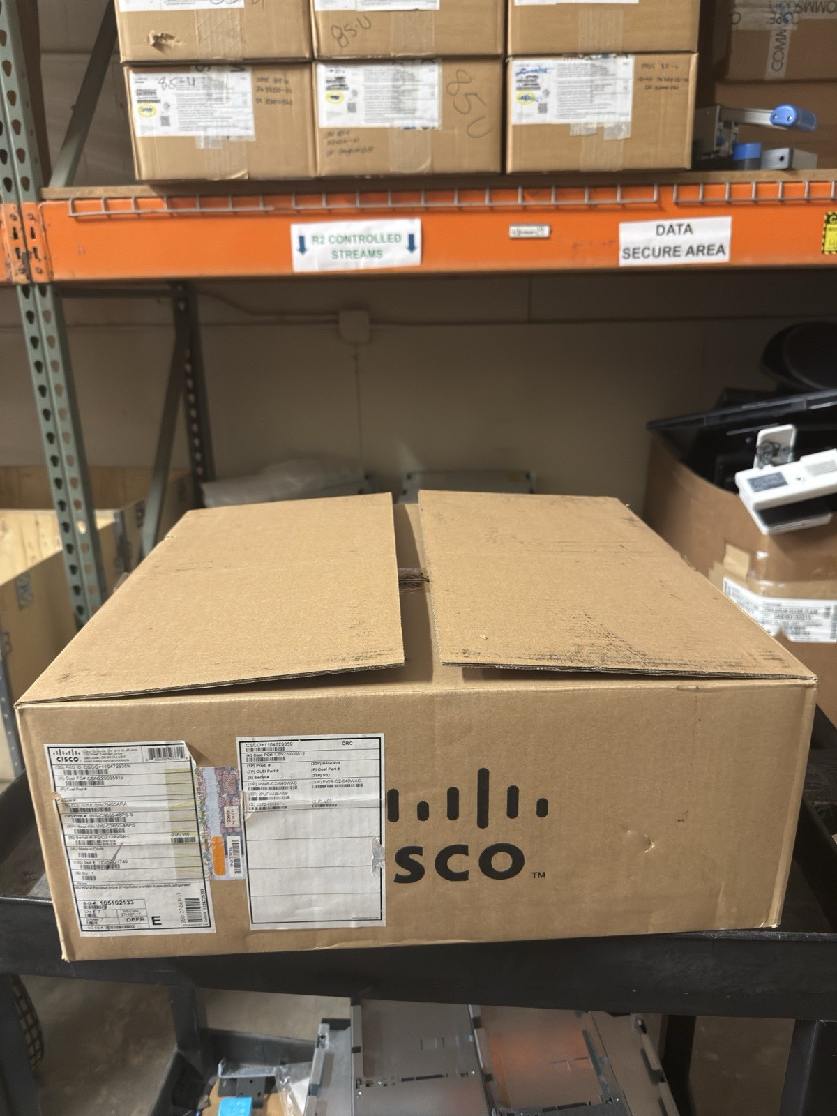 NEW OPEN BOX Cisco Catalyst WS-C3650-48PS-S V03 48-Port switch