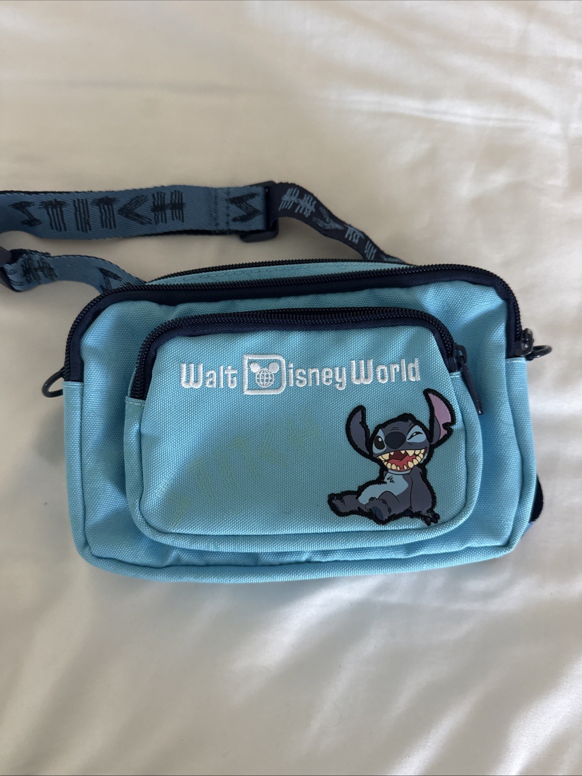 Walt Disney World Parks Stitch Fanny Pack Bag with Ultra Violet Ink