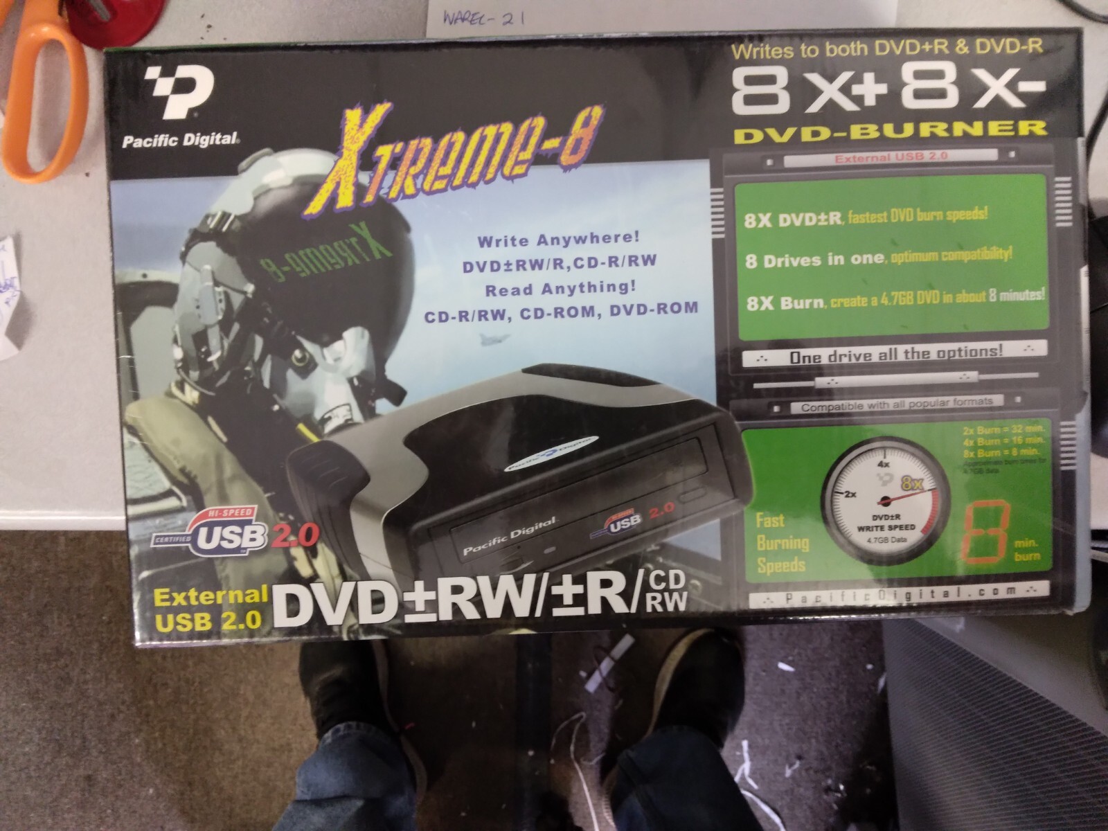 Pacific Digital X-TREME - 8x + 8x - DVD Burner  - NEW factory sealed