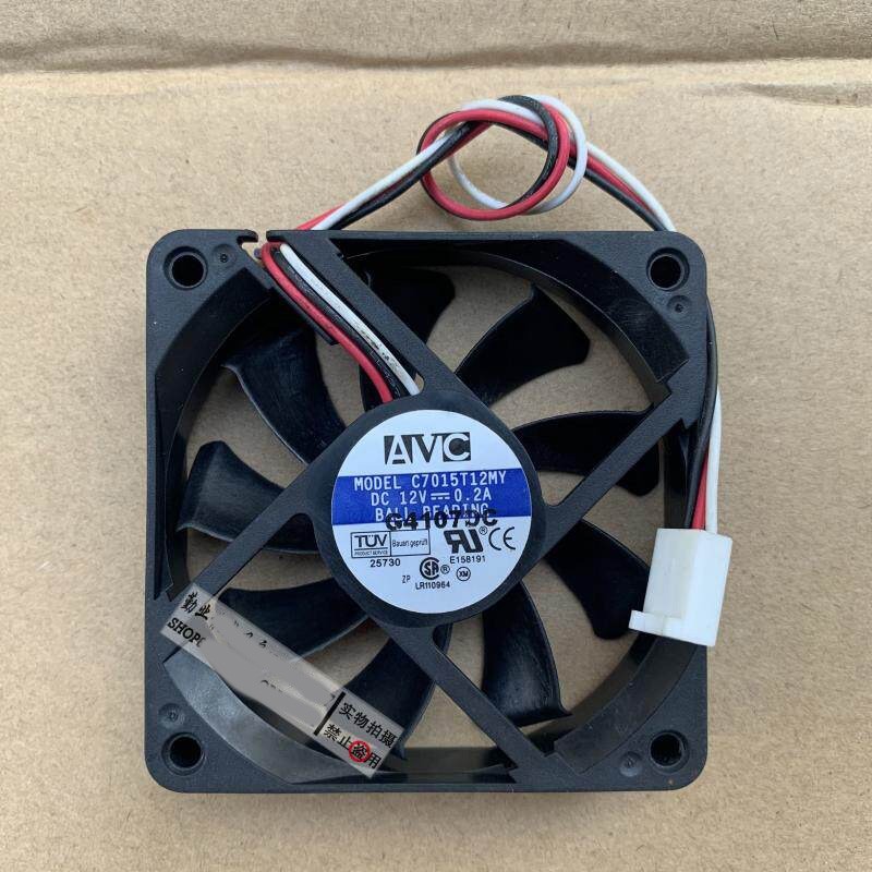 1PCS AVC C7015T12MY 7015 12V 0.2A Silent Dual-Ball-Bearing CPU Fan
