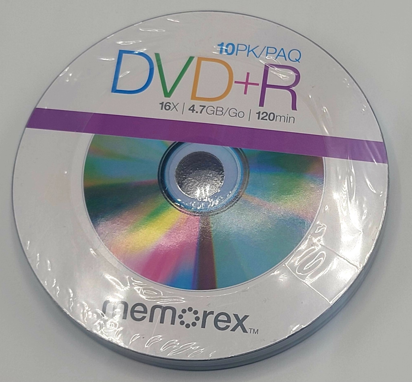 R 10-Pack  Memorex 4.7Gb/16x -Slim Case Brand New