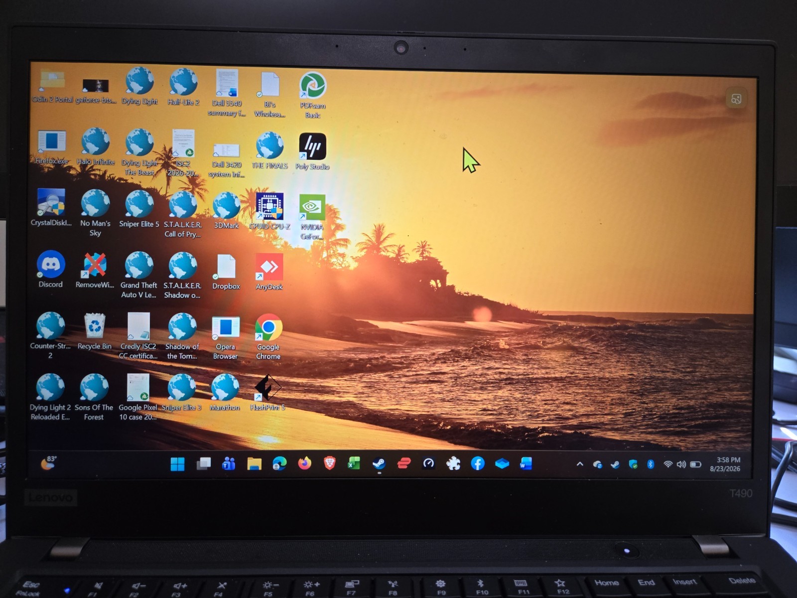 Lenovo ThinkPad T490 Touchscreen Core i7-8665U 20GB RAM 512GB SSD Windows 11 Pro