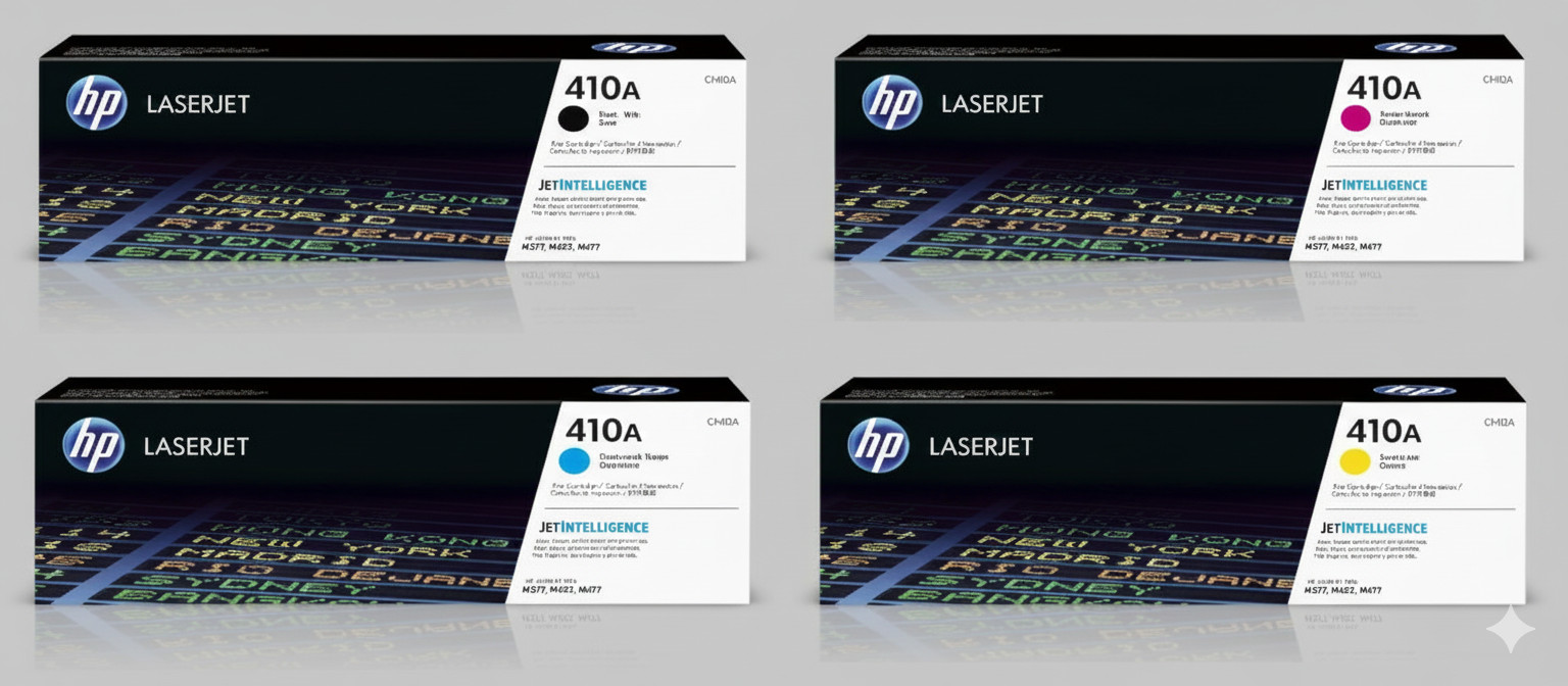 HP 410A Full Toner Set CF410A-13A - CMYK - Premium Quality - Fast Shipping