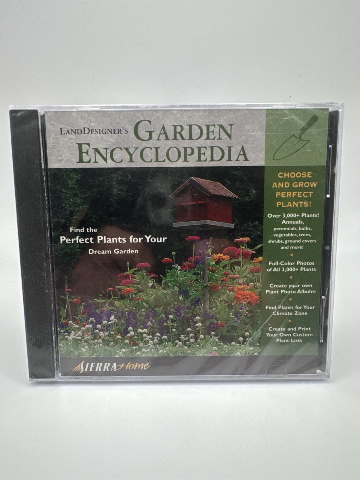 NEW SEALED LandDesigner's Garden Encyclopedia PC CD-ROM 1998 Sierra Home Softwar