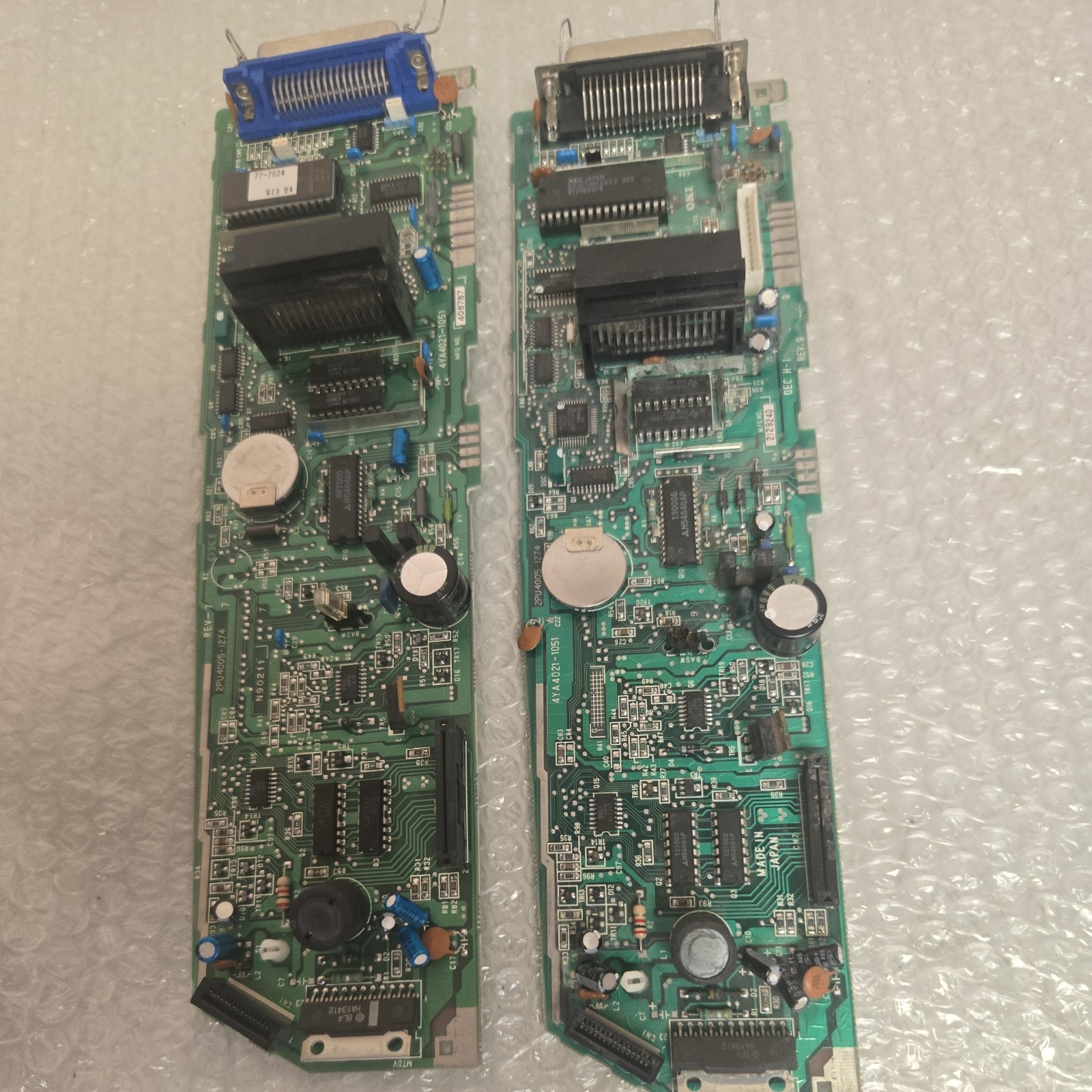 (Two) Okidata Microline 320 Parallel Interface Printer Boards.  
