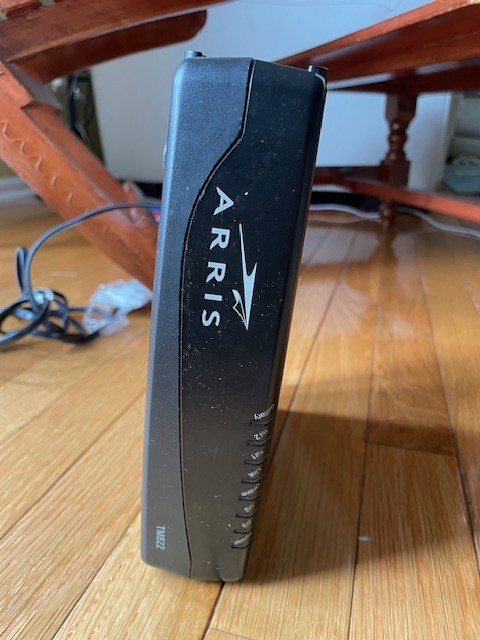 ARRIS Touchstone TM822G/CT-8 DOCSIS 3.0 Telephony Cable Modem Black with Cables
