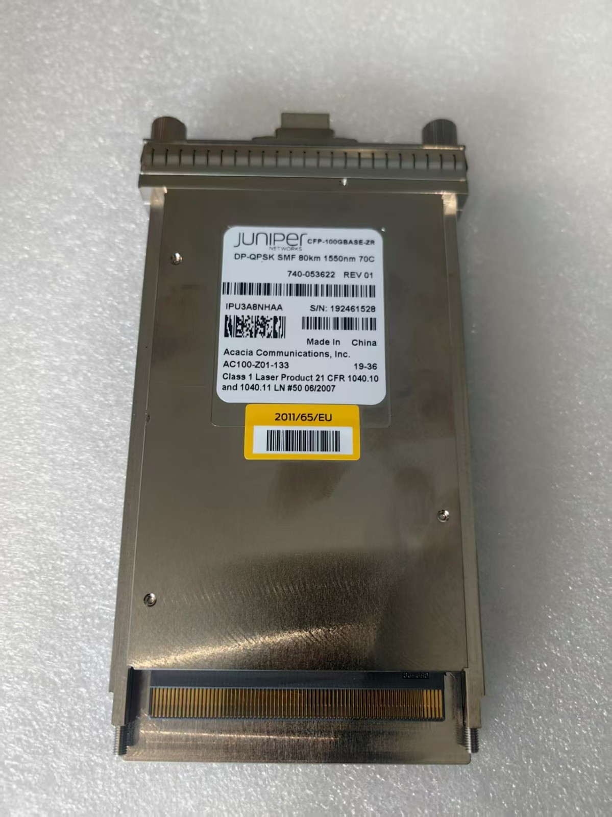 Juniper 740-053622 100GBASE   CFP-100GBASE-ZR -Same day shipping-VAL DHlL