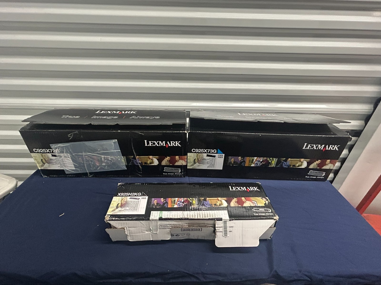 Lot of 3 Genuine Lexmark C925X72G C925X73G X925H2KG Open Box SEE PHOTOS