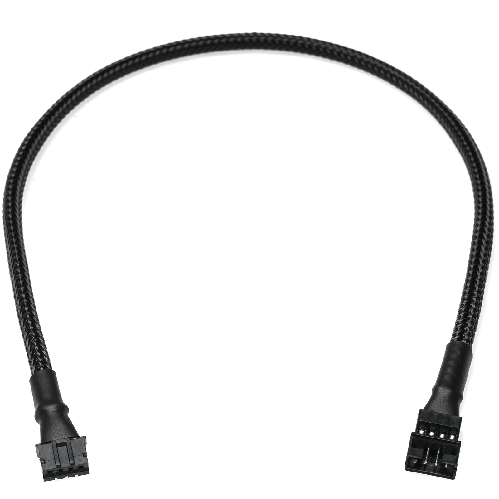 Crj Micro Ph 4pin Extension Cable 12inch 30cm Black Sleeved Micro Ph 2.0mm Pit