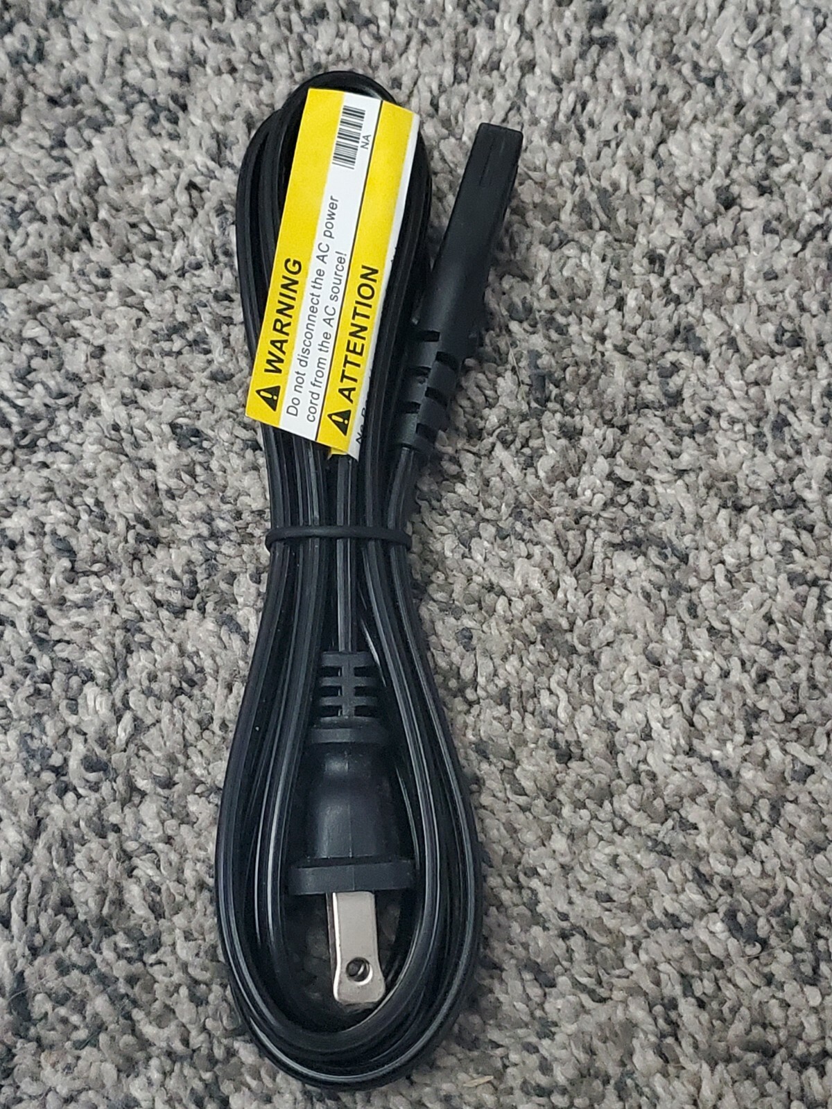 New Well Shin 2 Prong Power 70" Cord WS-027A-2 Square Circle 