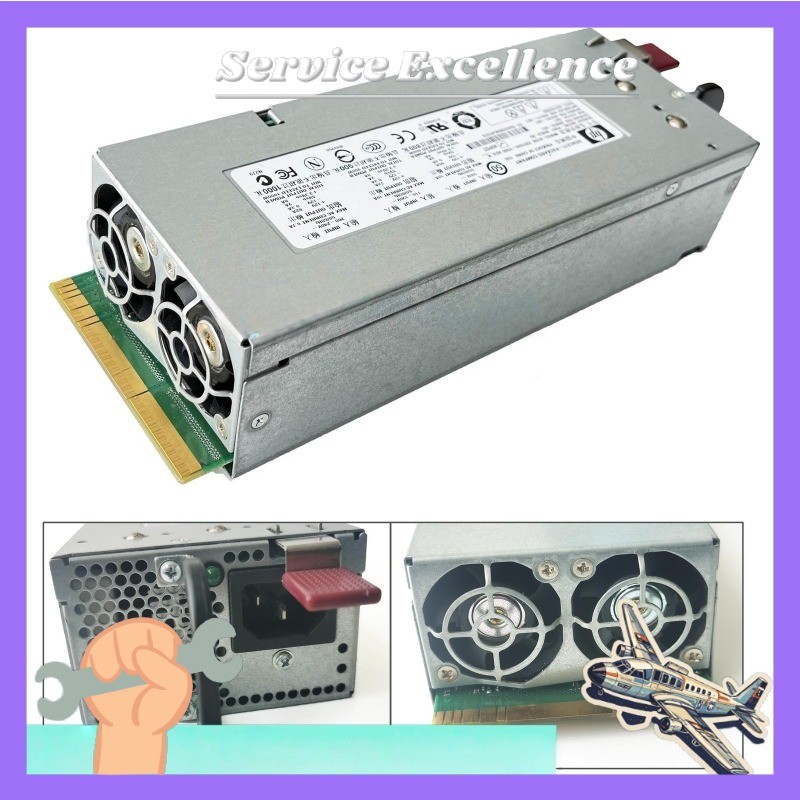 1PCS For HP ML350 DL370 DL380 G5 Power Supply 1000W 379124-001 399771-001 40378#